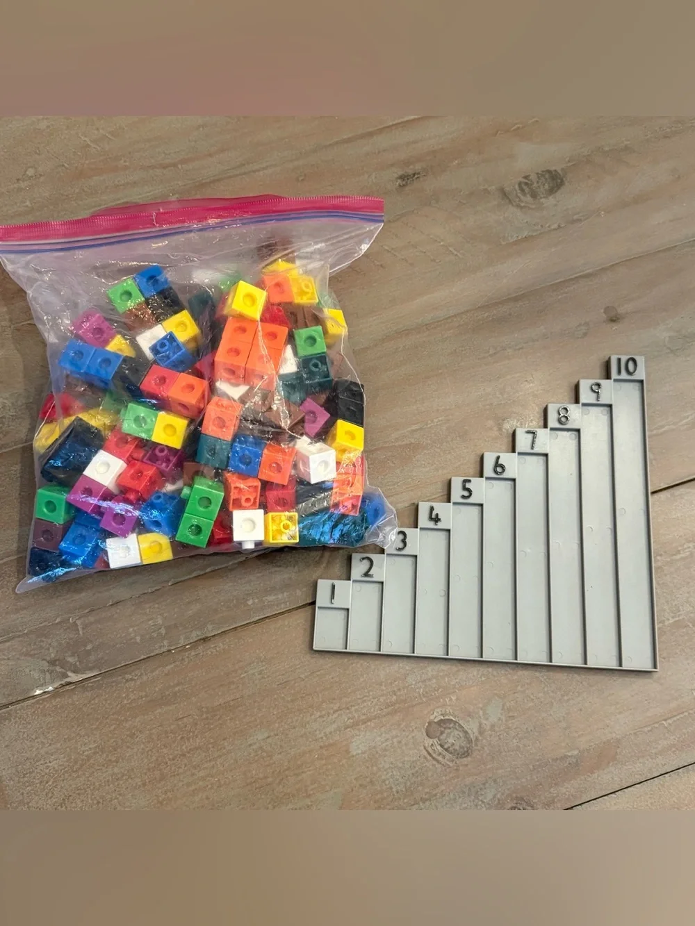 Math Linking Cubes Counting Blocks Manipulatives STEM Homeschool Preowned